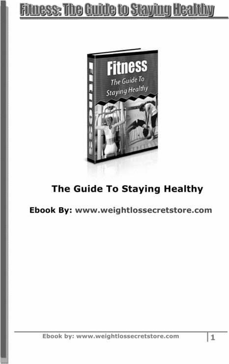 Product picture Fitness - Guide to staying healthy